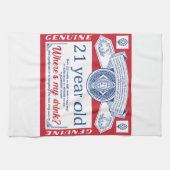 21e verjaardag drink legaal, waar is mijn drink theedoek (Horizontaal)