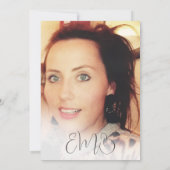 21e verjaardag Eenvoudige legante foto Kaart (Achterkant)