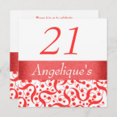 21e verjaardag elegant elke leeftijdse viering kaart (Voorkant / Achterkant)