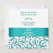 21e verjaardag elegant verjaardagsfeest voor elke kaart (Achterkant)