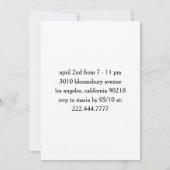 21e verjaardag Elegante Typografie Verjaardagsfees Kaart (Achterkant)