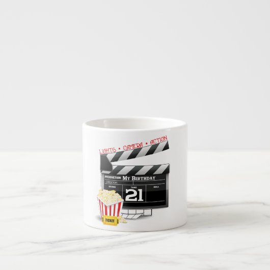 21e verjaardag filmpartij espresso kop (Voorkant)