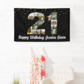 21e verjaardag Foto Collage jubileum evenement Spandoek (Insitu)