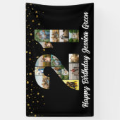 21e verjaardag Foto Collage jubileum evenement Spandoek (Verticaal)