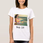 21e verjaardag foto hallo 21 meisje haar t-shirt (Voorkant)
