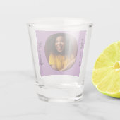 21e verjaardag foto Lijst Shot Glas (Achterkant)