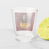21e verjaardag foto Lijst Shot Glas (Achterkant)