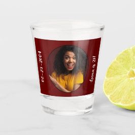 21e verjaardag foto Lijst Shot Glas