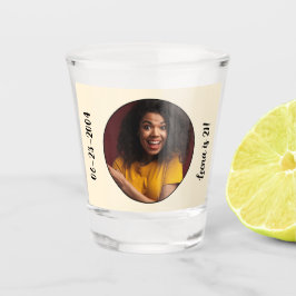 21e verjaardag foto Lijst Shot Glas