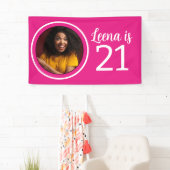 21e verjaardag foto Lijst Spandoek (Insitu)