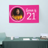 21e verjaardag foto Lijst Spandoek (Beurs)