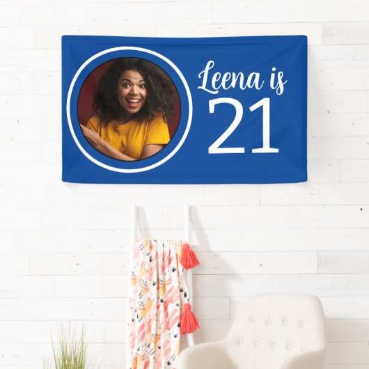 21e verjaardag foto Lijst Spandoek (Insitu)