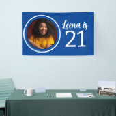 21e verjaardag foto Lijst Spandoek (Beurs)