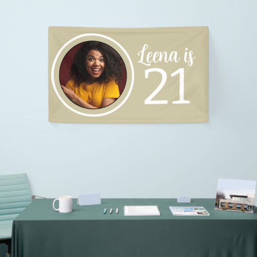 21e verjaardag foto Lijst Spandoek (Beurs)