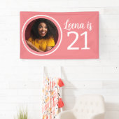 21e verjaardag foto Lijst Spandoek (Insitu)