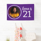 21e verjaardag foto Lijst Spandoek (Insitu)