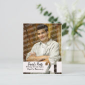 21e verjaardag fotokaart briefkaart (Staand voorkant)