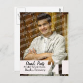 21e verjaardag fotokaart briefkaart (Voorkant / Achterkant)