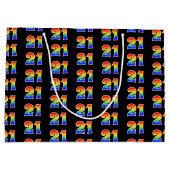 21e verjaardag: Fun Rainbow Event Nummer 21 Patroo Groot Cadeauzakje (Achterkant)