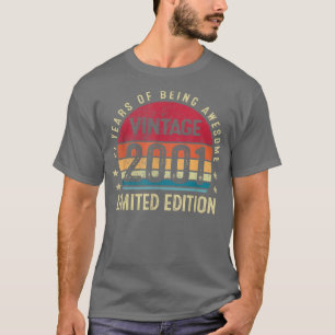 21e verjaardag geboren in 2001  beperkte uitgave 2 t-shirt