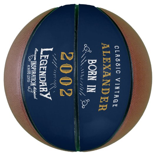21e verjaardag Geboren in 2002 Naam toevoegen Lege Basketbal (Verticaal)