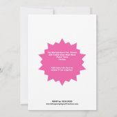 21e verjaardag Glam Sparkle Glitzy Uitnodiging (Achterkant)