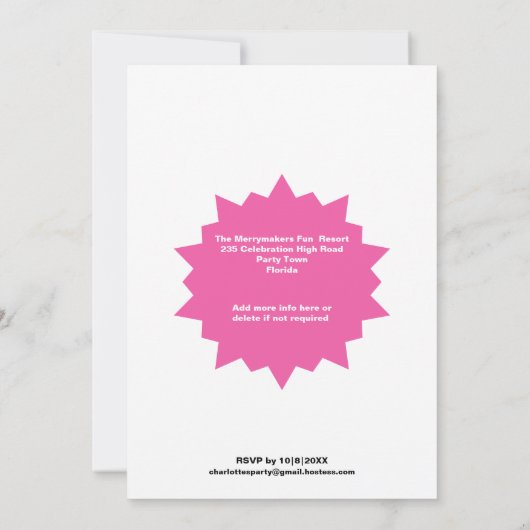 21e verjaardag Glam Sparkle Glitzy Uitnodiging (Achterkant)