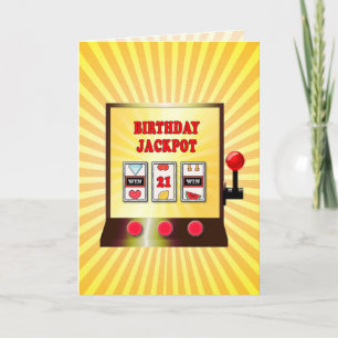 21e verjaardag gokkast kaart