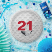 21e verjaardag Golf Ball Design Bord (Feest)
