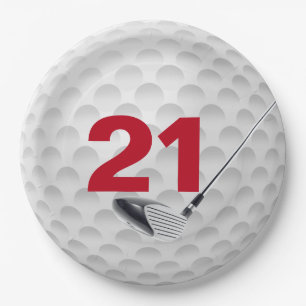 21e verjaardag Golf Ball Design Bord