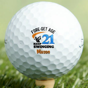 21e Verjaardag Golfballen 21 Jaar Grappig Cadeau B