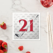 21e verjaardag golfclub servet (Insitu)