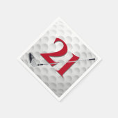 21e verjaardag golfclub servet (Hoek)