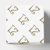 21e verjaardag goud wit elegant bedankdoosjes (Bovenkant)