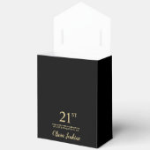 21e Verjaardag Gouden Glitter Bedankt Bedankdoosjes (Open)