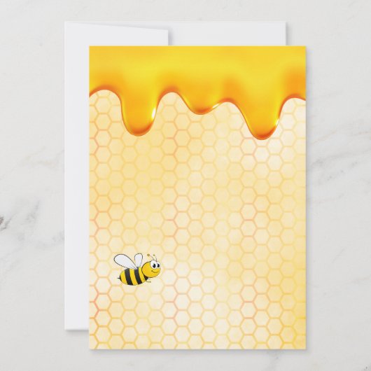 21e verjaardag honingraat schattige hommels kaart (Achterkant)