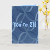 21e verjaardag Humor Wenskaart Kaart (Gele Bloem)