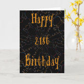 21e verjaardag Kaart (Gele Bloem)