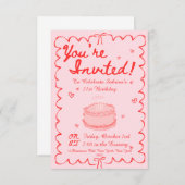 21e verjaardag kaart (Voorkant / Achterkant)