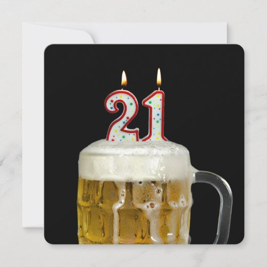 21e verjaardag kaart (Voorkant)