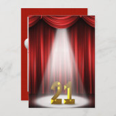 21e verjaardag kaart (Voorkant / Achterkant)