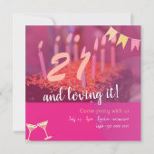 21e verjaardag- kaart (Voorkant)