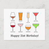 21e verjaardag Kaart (Voorkant)