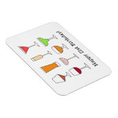 21e verjaardag Kaart Magneet (Rechterzijde)