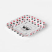 21e verjaardag King of Spades Casino Patroon Papieren Bordje (Gebogen)