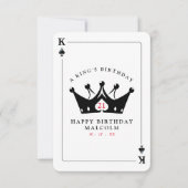 21e verjaardag King of Spades Casino Poker Kaart (Voorkant)