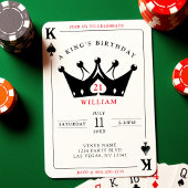 21e verjaardag King of Spades Casino Poker Kaart
