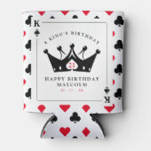 21e verjaardag King of Spades Casino Poker Kaart Blikjeskoeler (Voorkant)