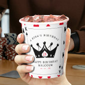 21e verjaardag King of Spades Casino Poker Kaart Papieren Bekers