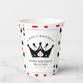 21e verjaardag King of Spades Casino Poker Kaart Papieren Bekers (Voorkant)